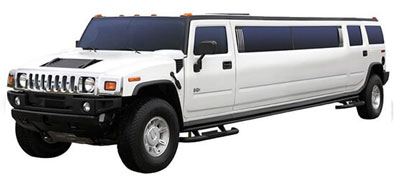 Stretched Hummer White